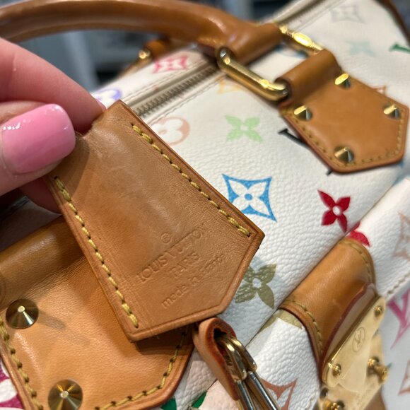 Louis Vuitton Monogram Multicolor Speedy 30 White - Picture 7 of 12